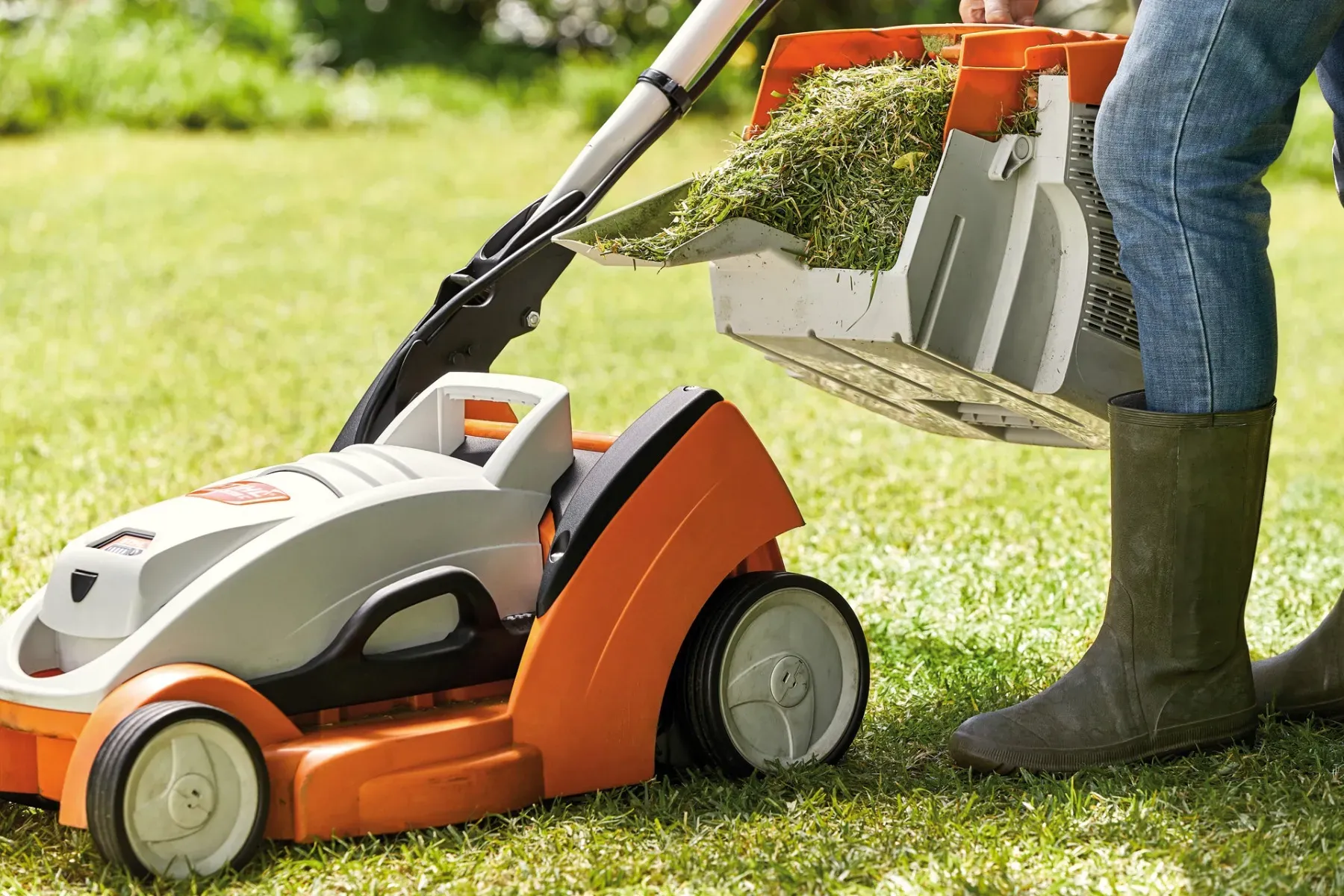 A lush green lawn protected during the winter season