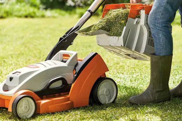 A lush green lawn protected during the winter season
